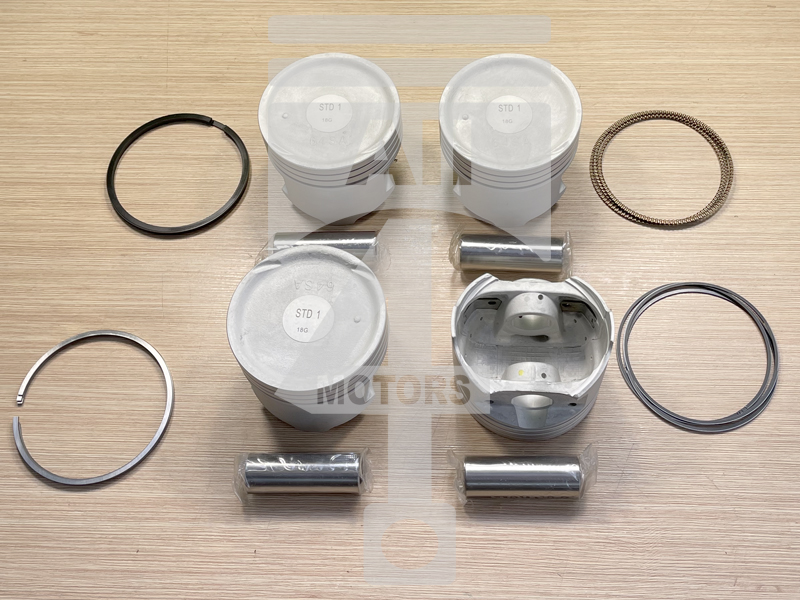 Piston (with piston rings and pin) EPNS0909 for gasoline engine 2.4L 4G64 for Mitsubishi