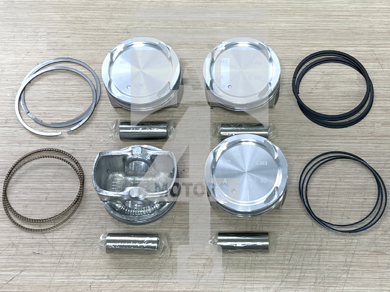 Piston (with piston rings and pin) EPNS0707050 for gasoline engine 2.0L G4NA for Hyundai / Kia