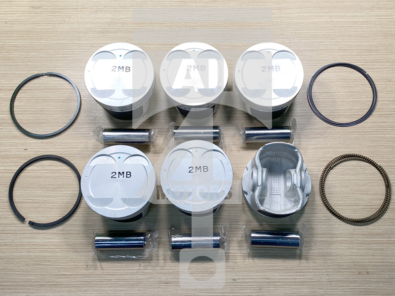 Piston (with piston rings and pin) EPNS0717050 for gasoline engine 2.7L G6EA for Hyundai / Kia