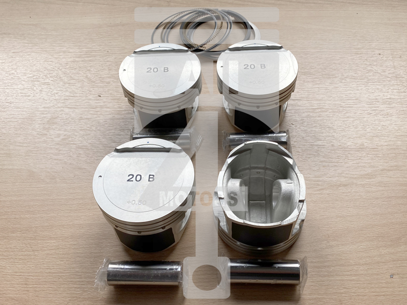 Piston (with piston rings and pin) EPNS0720050 for gasoline engine 2.0L G4GC for Hyundai / Kia