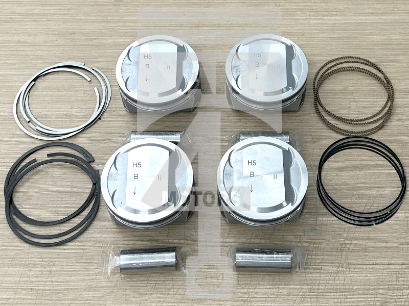Piston (with piston rings and pin) EPNS0721050 for gasoline engine 2.4L G4KK for Hyundai / Kia