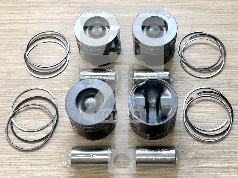 Piston (with piston rings and pin) EPNS0733 for diesel engine 2.2L D4HB for Hyundai / Kia